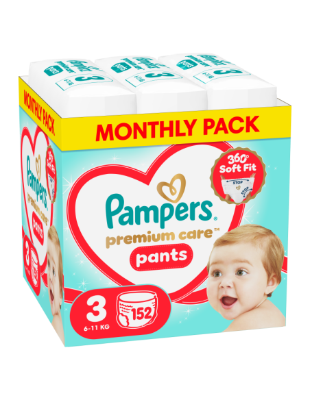 Pampers Premium Care Pants püksmähkmed suurus 3 (152 tk)