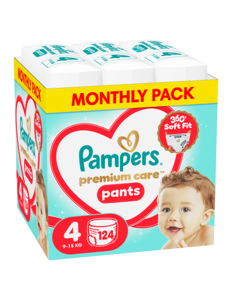 Pampers Premium Care Pants püksmähkmed suurus 4 (124 tk)