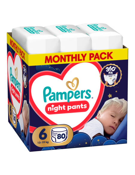 Pampers Night Pants püksmähkmed suurus 6 (80 tk)