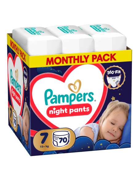 Pampers Night Pants püksmähkmed suurus 7 (70 tk)