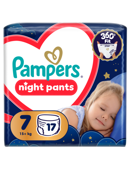 Pampers Night Pants püksmähkmed suurus 7 pakis 17 tk