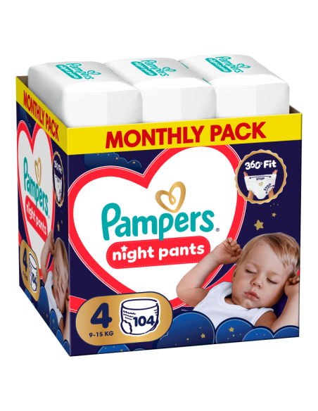 Pampers Night Pants püksmähkmed suurus 4 (104 tk)