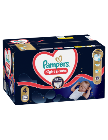 Pampers Night Pants püksmähkmed suurus 4 (104 tk)