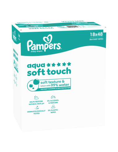Pampers Aqua Soft Touch niisked beebisalvrätid...