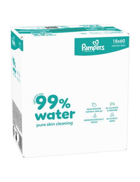 Pampers Aqua Niisked beebisalvrätid 18 pakki (1080 tk)