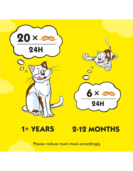 Dreamies maiused kassile kanaga, juustuga ja lõhega 12 X 60 g