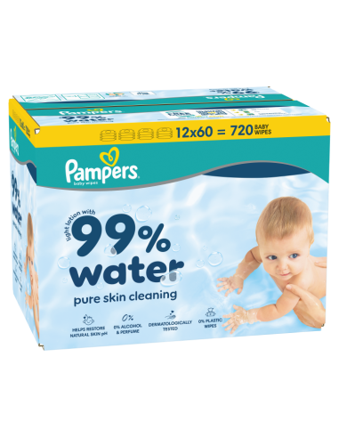 Pampers Aqua niisked beebisalvrätid 12 pakki...