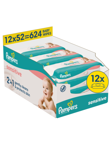 Pampers Sensitive niisked beebisalvrätid 12...