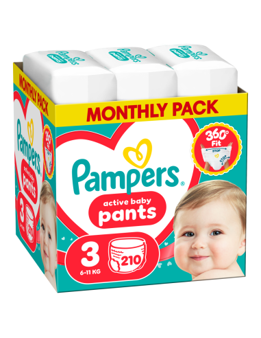 Pampers Active Baby püksmähkmed suurus 3 (210 tk)