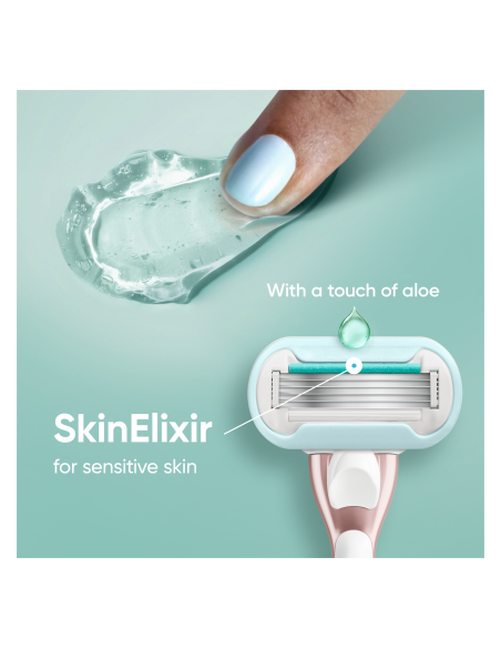 Gillette Venus Deluxe Smooth Sensitive Rosegold Raseerija + 9 Tera