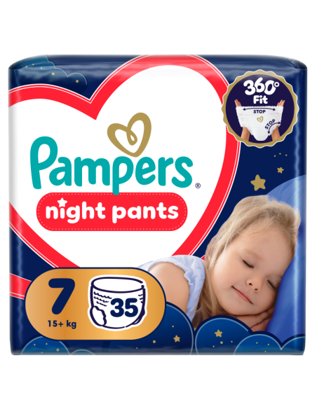 KAST 3 tk! Pampers Night Pants püksmähkmed suurus 7 (35 tk)