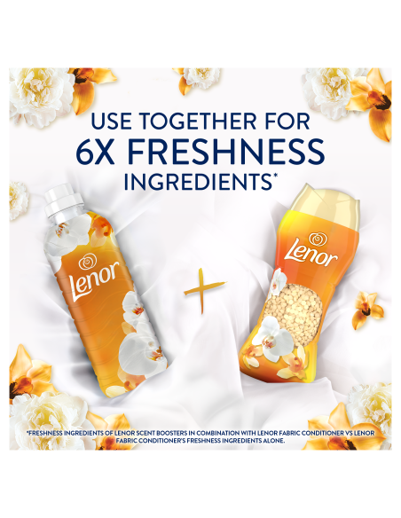 KAST 4 tk! LENOR lõhnagraanulid Gold Orchid 735 g (60 pesukorda)