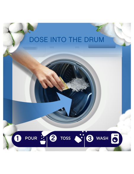 KAST 6 tk! LENOR lõhnagraanulid Sensitive Cotton Fresh 495 g (41 pesukorda)