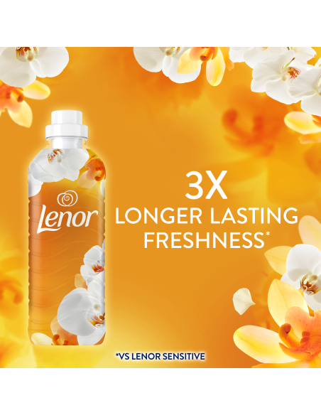 KAST 4 tk! LENOR Pesuloputusvahend Gold Orchid & Vanilla 2 x 1239 ml (118 Pesukorda)