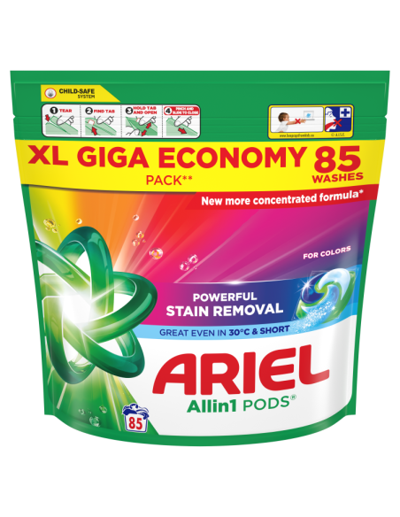 Ariel All-in-1 PODS Color pesukapslid, 85 pesukorda