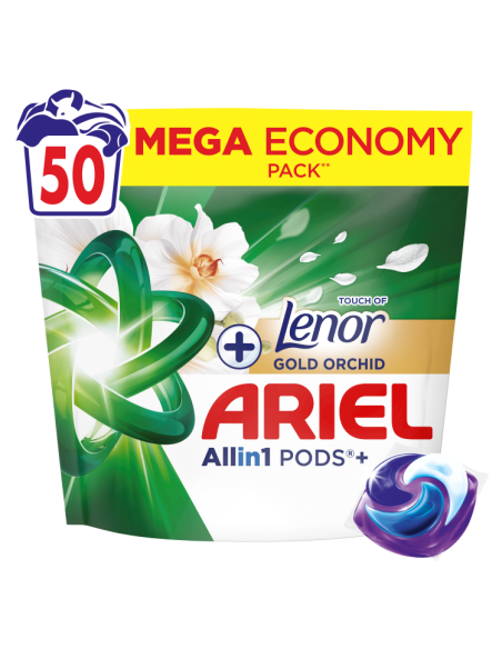 Ariel All-in-1 PODS Touch Of Lenor Gold Orchid pesukapslid, 50 pesukorda