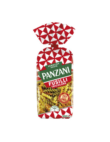 Panzani Fusilli 3-värvilised makaronid 500g