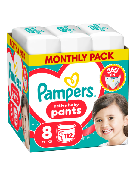 Pampers Active Baby Pants Mähkmed, Suurus 8, 112 tk