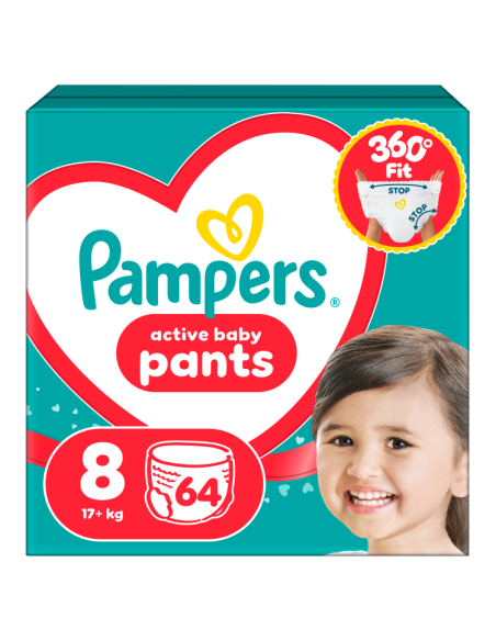 Pampers Active Baby Pants Mähkmed, Suurus 8, 64 tk