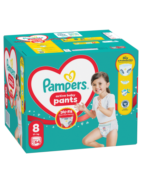 Pampers Active Baby Pants Mähkmed, Suurus 8, 64 tk