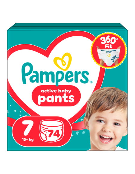 Pampers Active Baby Pants Mähkmed, Suurus 7, 74 Mähet, 15+ kg