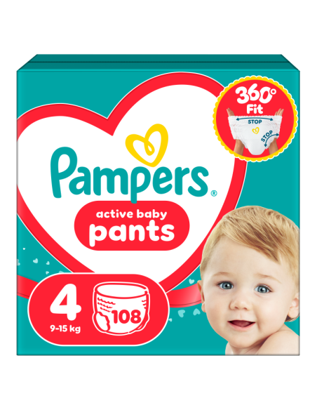Pampers Active Baby Pants Mähkmed, Suurus 4, 108 Mähet
