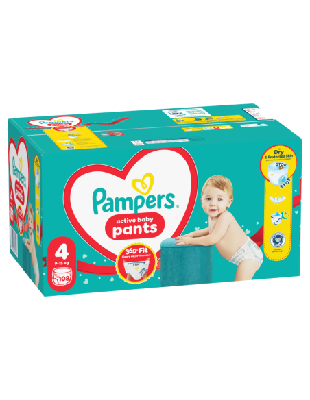 Pampers Active Baby Pants Mähkmed, Suurus 4, 108 Mähet