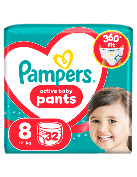 KAST 3 tk! Pampers Active Baby Pants Püksmähkmed, Suurus 8, 32 Mähet