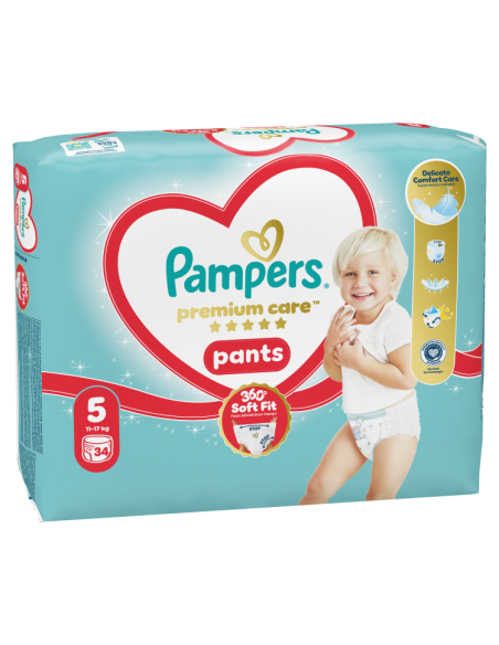 Pampers Premium Care Pants Püksmähkmed, Suurus 5, 34 Mähet