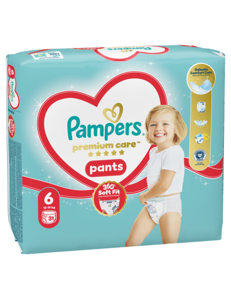 Pampers Premium Care Pants Püksmähkmed, Suurus 6, 31 Mähet