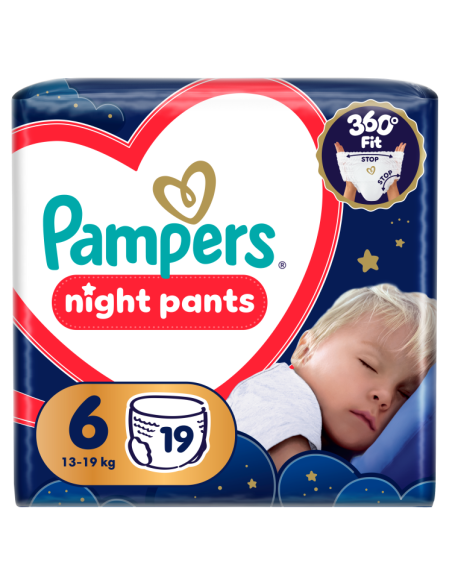 Pampers Night Pants Püksmähkmed, Suurus 6, 19 Mähet