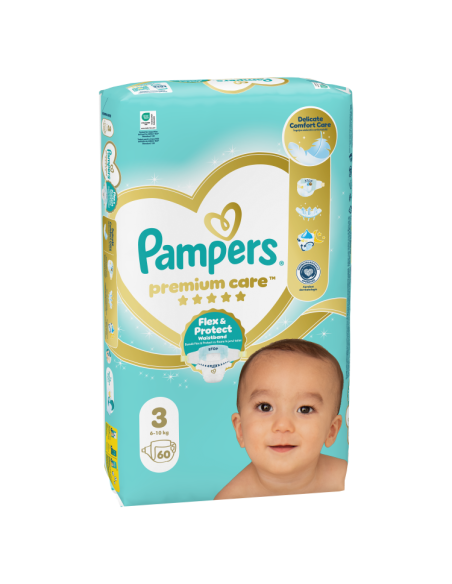 KAST 3 tk! Pampers Premium Care Mähkmed, Suurus 3, 60 Mähet