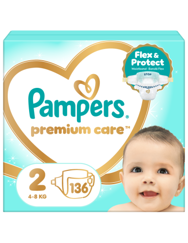 Pampers Premium Care Teipmähkmed, Suurus 2, 136...