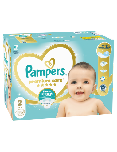 Pampers Premium Care Teipmähkmed, Suurus 2, 136...