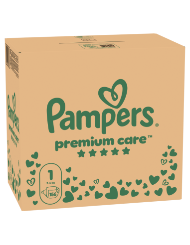 Pampers Premium Care Teipmähkmed, Suurus 1, 156...