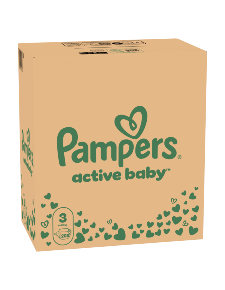 Pampers Active Baby Mähkmed, Suurus 3, 208 Mähet