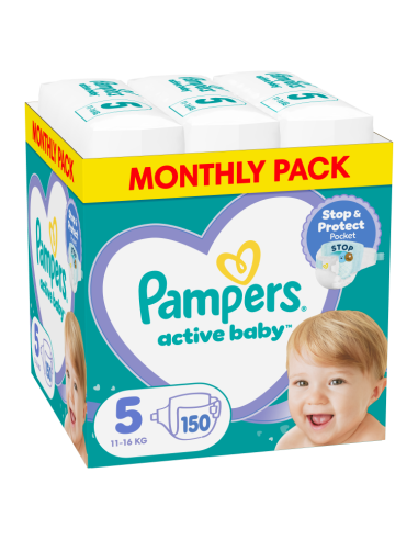 Pampers Active Baby Mähkmed, Suurus 5, 150 Mähet