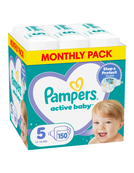 Pampers Active Baby Mähkmed, Suurus 5, 150 Mähet