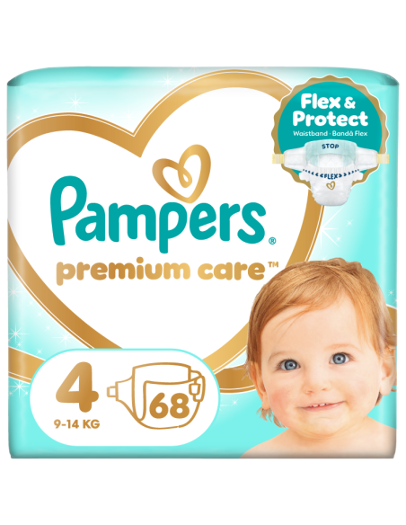 KAST 2 tk! Pampers Premium Care teipmähkmed suurus 4 (2x68 tk)