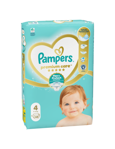 KAST 2 tk! Pampers Premium Care teipmähkmed suurus 4 (2x68 tk)