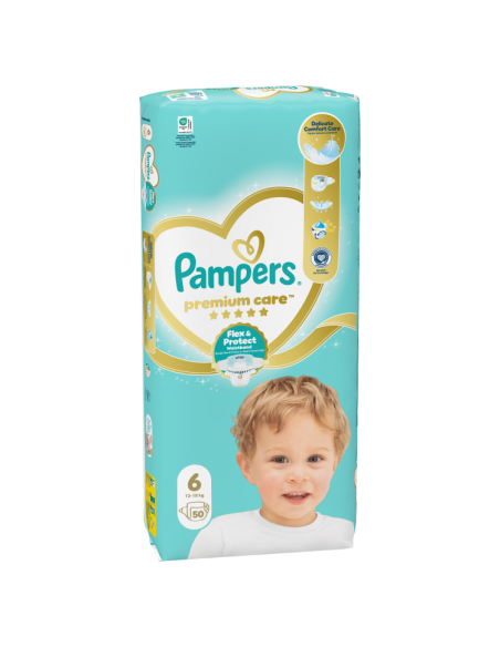 KAST 2 tk! Pampers Premium Care teipmähkmed suurus 6 (2x50 tk)
