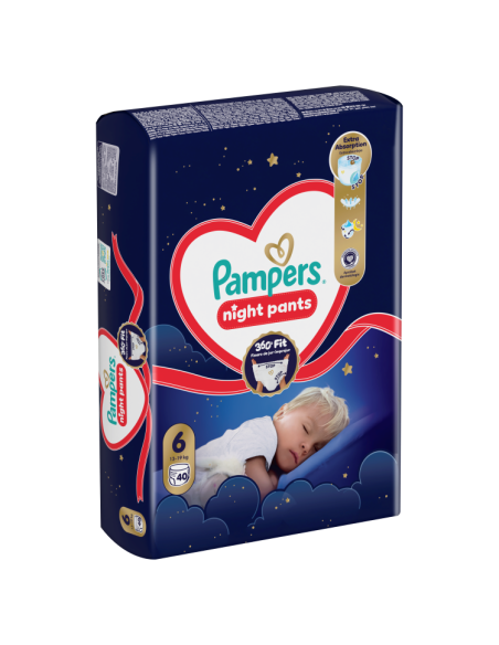 KAST 3 tk! Pampers Night Pants püksmähkmed suurus 6 (40 tk)