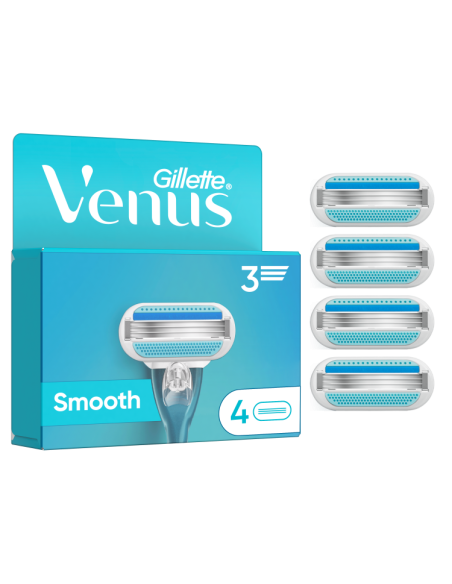 Gillette Venus Smooth Raseerija Varuterad, 4 tk