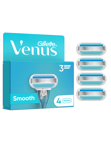 KAST 40 tk! Gillette Venus Smooth Raseerija Varuterad, 4 tk