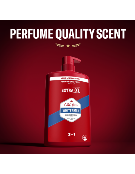 KAST 4 tk! Old Spice Whitewater Meeste Dušigeel Ja Šampoon, 1000 ml