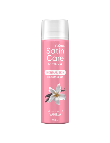 Gillette Raseerimisgeel Satin Care, Vanilla Olay, 200 ml