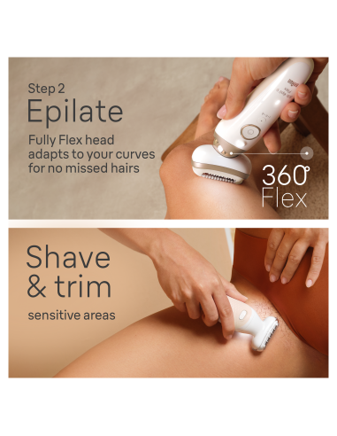 DC! SES9-481 3D Braun Silk•épil 9 Flex SkinSpa...