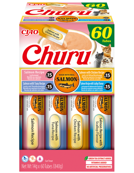 Inaba Ciao Churu lõhe maius kassidele 60x14g (840g)