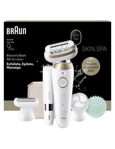 Braun Silk•épil 9 Flex SkinSpa epilaator +...