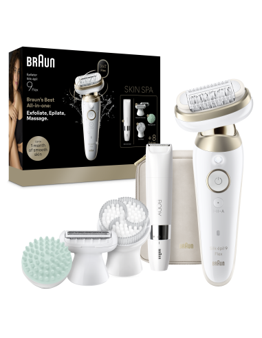 Braun Silk•épil 9 Flex SkinSpa epilaator +...